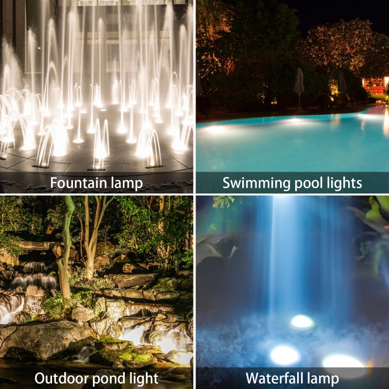 AVEKI Solar LED Landscape Spotlight,Waterproof 6 LEDs Pond Light Underwater Light Adjustable Lighting Angle,Security Lighting Dark Sensing Auto On/Off for Outdoor Garden Courtyard Lawn Fish Tank Pool - Image 5